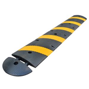 Recycled Rubber Speed Hump - Yellow / Black Single Lane or Double Lane