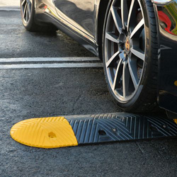 The Benefits of Rubber Speed Bumps for Traffic Calming